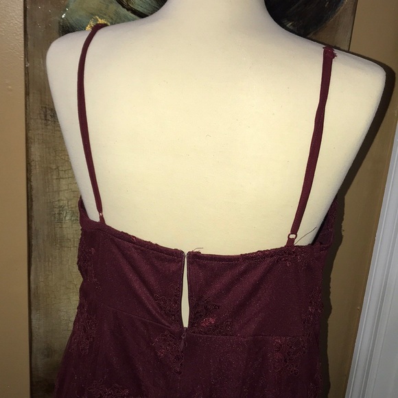 Fashion Nove burgundi dress large - Picture 6 of 6